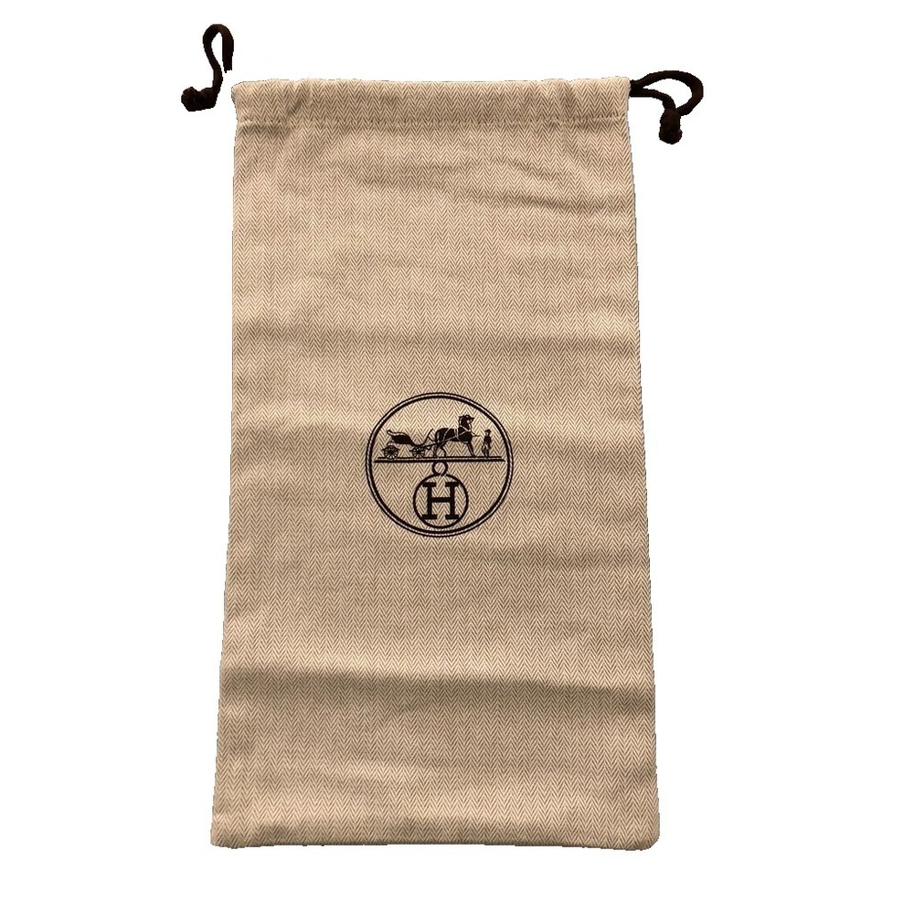 Hermes Dustbag Shoe Or Wallet‎ Protection Drawstring Bag 7.5x14 Storage